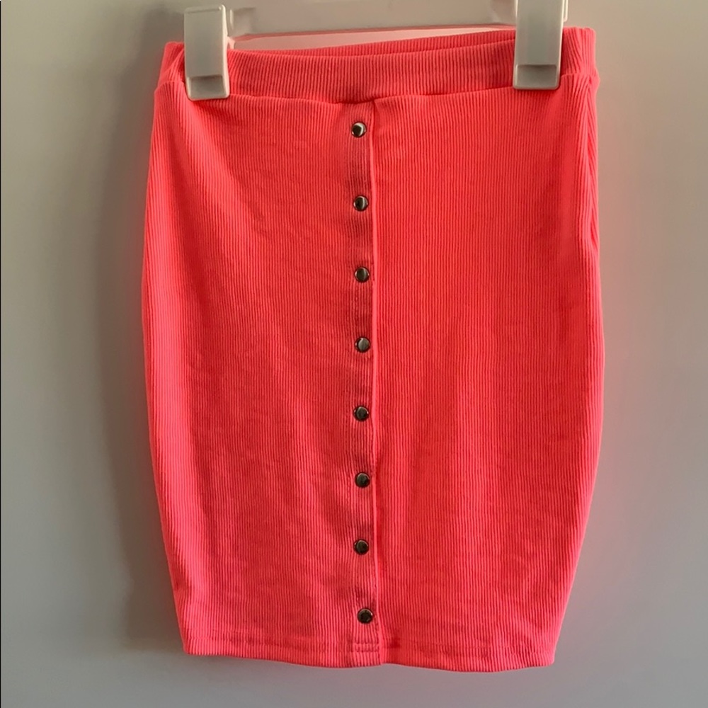 Hot pink skirt